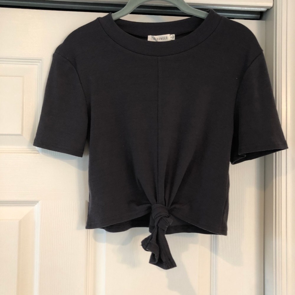 NEW! Knit Crop top with tie front